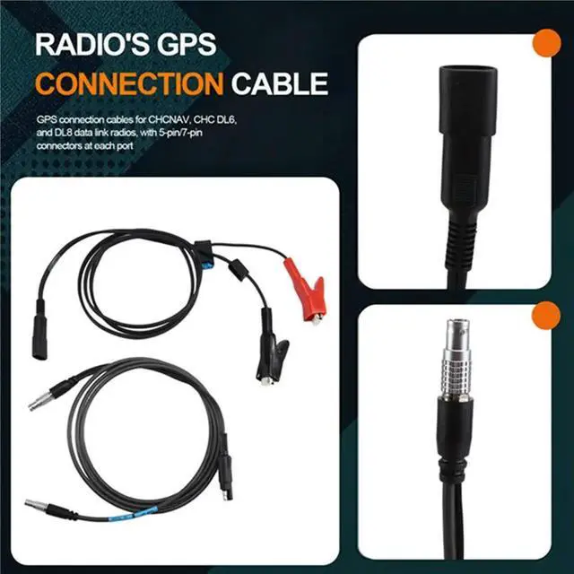 Main image of GPS Cable for CHCNAV CHC DL6 DL8 Data Link Radio 5 Pin 7 Pin Each Port