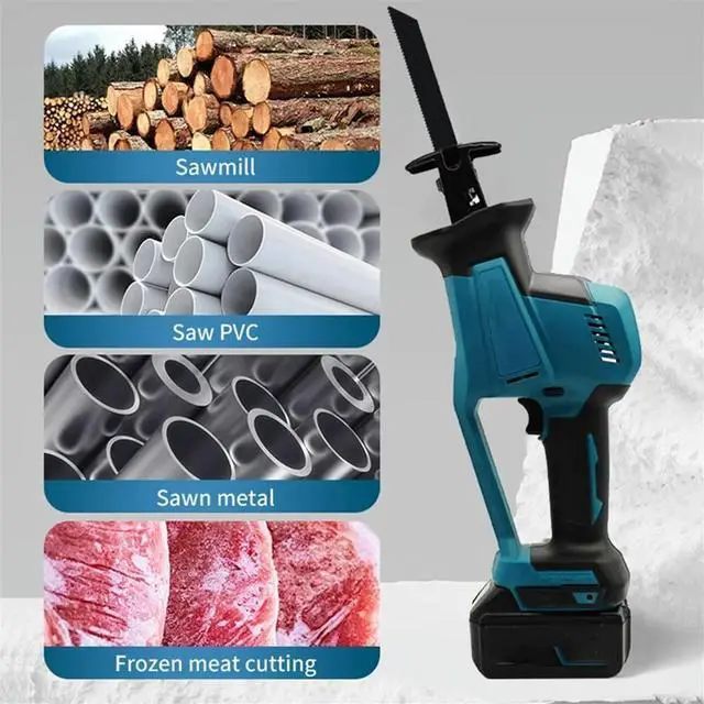 Main image of Cordless Brushless Electric Reciprocating Saw Rechargeable for Makita 18V,Wood l Cutting Saw Saw Power Tool
