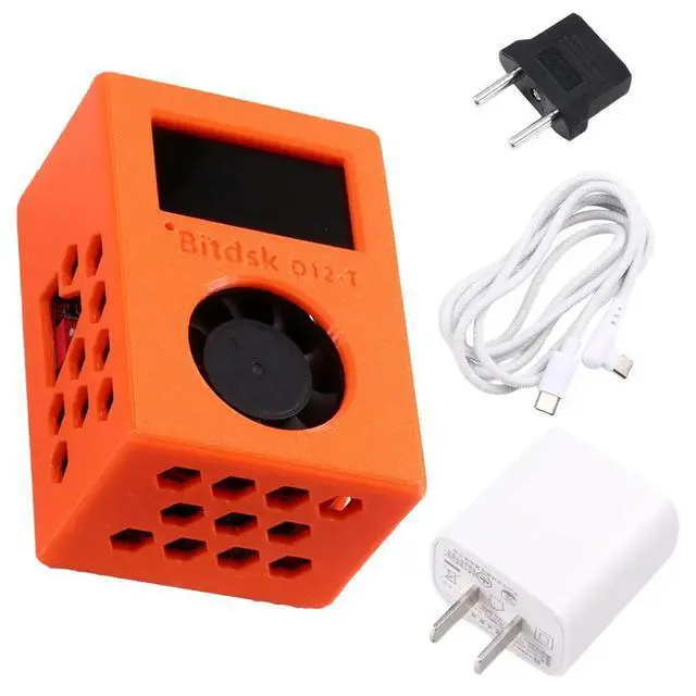 Alt view image 3 of 3 - Bitdsk D12 T 200Gh/S Bitcoin ASIC BTC Miner Solo Lottery Miner Solo Lottery Mining with Display EU Plug