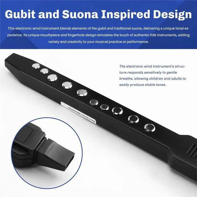 Alt view image 6 of 6 - Electronic Saxophone, Gourbit Flute, Wind Instrument, Suona Flute, Electric Blowpipe, Performance-Type Wind Instruments