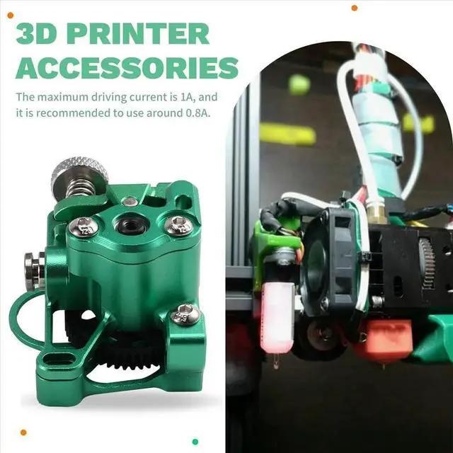 Alt view image 4 of 6 - CNC All l for Sherpa V3 Extruder High Temperature Resistance Extruder Without Motor for Voron CR-10 Ender Green