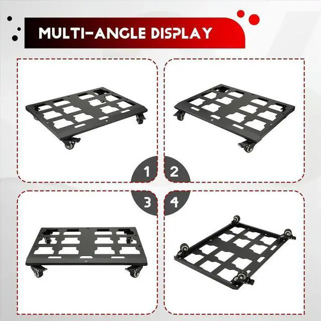 Alt view image 4 of 6 - Heavy Duty Tool Box Trolley Large Wheels with Braking Systems for MilWaukee Packout Toolboxes