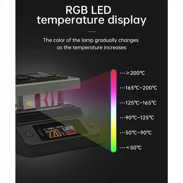 Alt view image 6 of 6 - HP15 Hot Plate Preheater MINI Heating Plate PD Digital Constant Temperature 350 Repair ligent Heating Tool