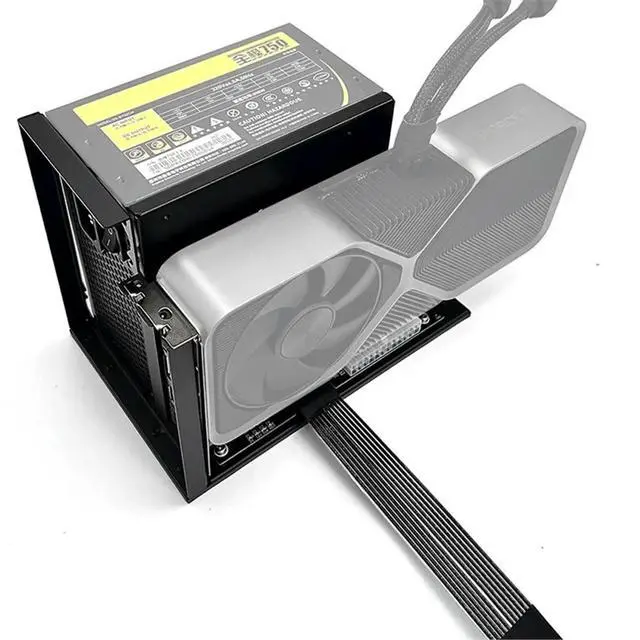 Alt view image 4 of 6 - PCIe 5.0 X4 M2 Laptop Graphics Card External Adapter EGPU Extension Cable External Graphics Card Docking with Bracket