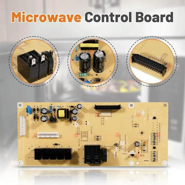 Alt view image 5 of 6 - WB27X29801 Microwave Main Control Board for GE Microwaves JNM3163DJ2BB, JNM3163DJ2WW for WB27X38153, 4586374, AP6327864