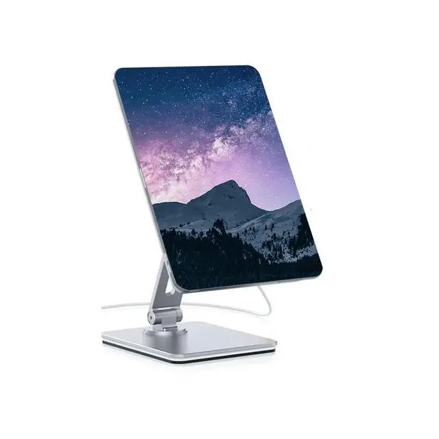 Alt view image 6 of 6 - Magnetic Charging Tablet Stand for IPad Pro/Air,Rotatable Folding,Self-Contained Installation