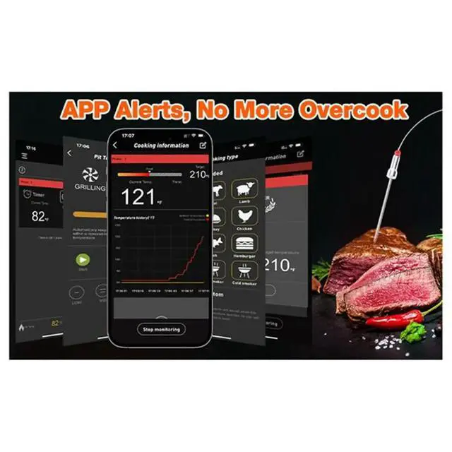 Alt view image 4 of 6 - Bluetooth BBQ Grill Temperature Controller, Automatic Smoker Fan for Big Green Egg, Kamado Joe, Primo, Akorn Kamado