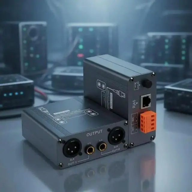 Alt view image 4 of 6 - 2025 Durability XLR 6.5Mm Music Networking Extender 20Hz-20Khz Frequency Ranges Professional RJ45 Cat5/Cat6 Ethernet