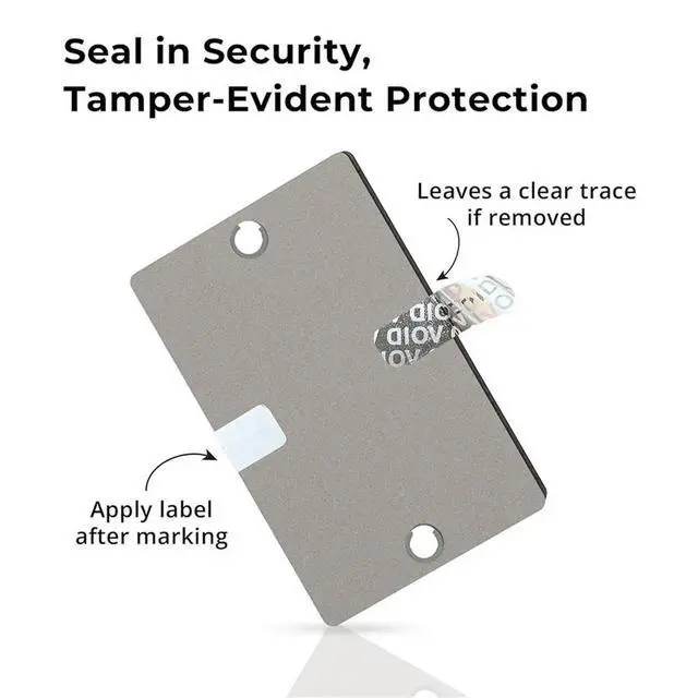 Alt view image 4 of 6 - uyuy Crypto Seed Phrase - Seed Phrase Plate and Stamp Set - Offline Cold Wallet for 12-24 Words for BIP39 Wallets