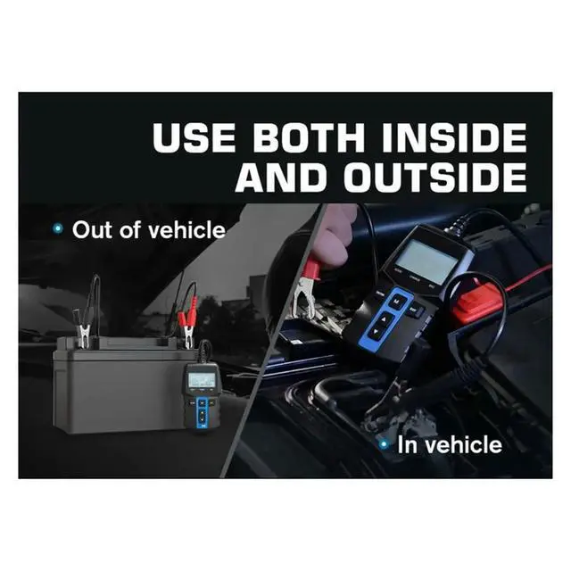 Alt view image 4 of 6 - Car Tester 12V Load Tester 100-2000 CCA Car Alternator Tester Analyzer Charging Cranking System Tester