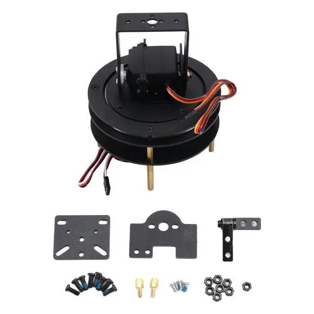 Alt view image 6 of 6 - Two Dimensional Electric Pan Tilt Camera Bracket, Degree of Freedom Rotating Base,Competition Servo Pan Tilt Module