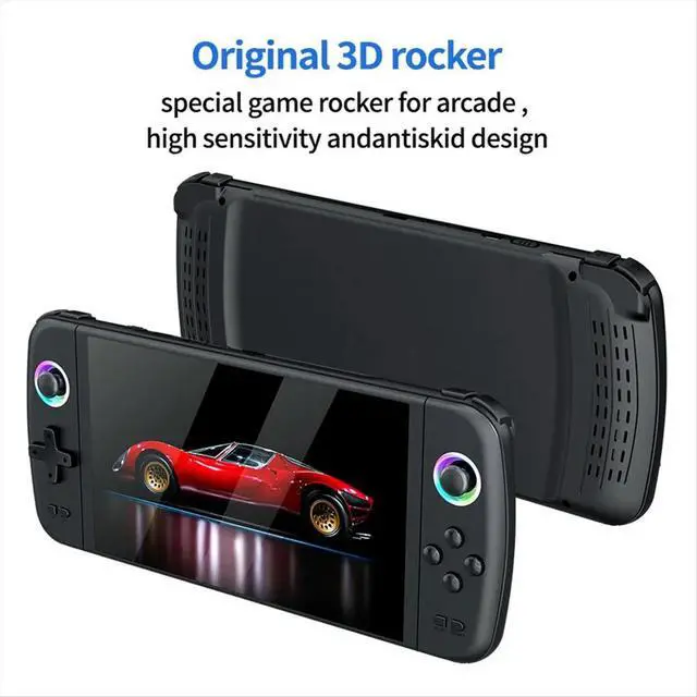 Alt view image 2 of 6 - M27 Retro Handheld Video Game Console 7.0 Inch Big Screen Game Player Support 30+ Emulator 128G 30000 Games