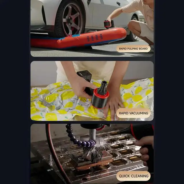 Alt view image 3 of 6 - 28000pa Multifunction Air Blower Suction Machine 130000RPM Brushless Motor Turbo Jet Fan Handheld Compressed Air Turbine