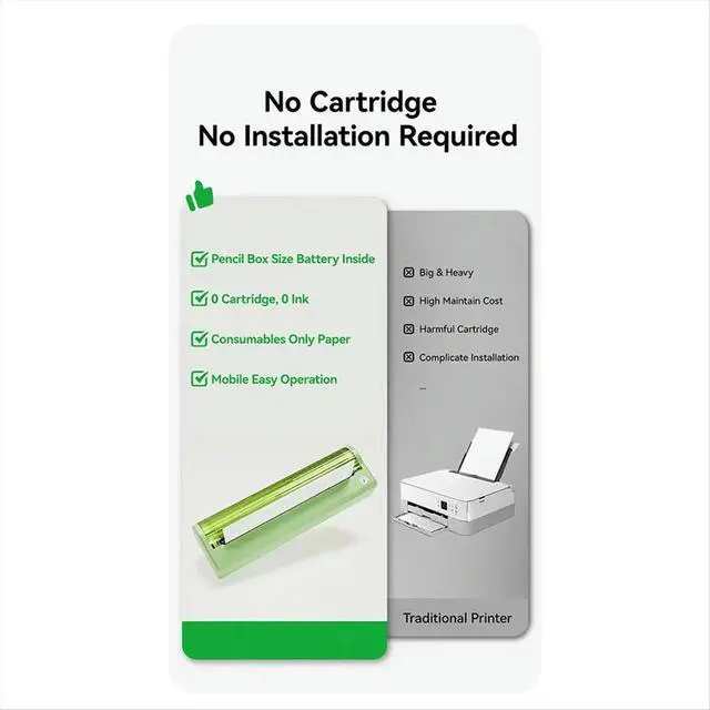 Alt view image 2 of 6 - P80 Printers for Travel, Bluetooth Mobile Printer Compatible with Phone & Laptop