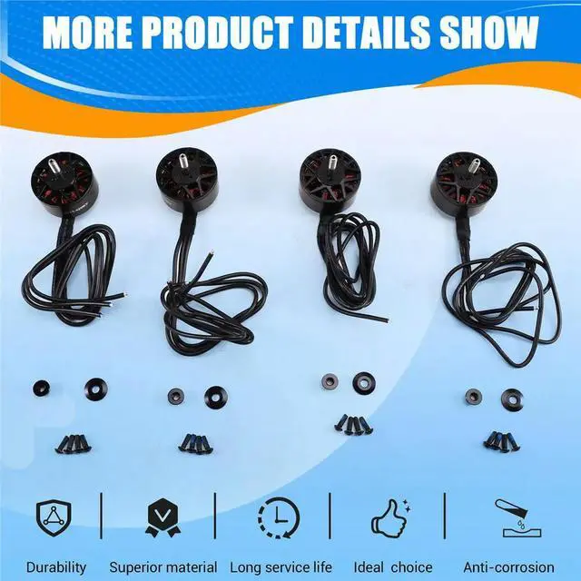 Alt view image 2 of 6 - 4PCS 4215 420kv Brushless Motor for FPV Quadcopter 13 14 15inch RC Racing Drones Kit Frame