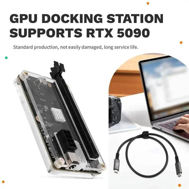 Alt view image 4 of 6 - USB4 for Thunderbolt 4 /3 GPU Dock for RTX5090 RX7900 for Extrernal PCIe Graphics Card to Laptop Notebook for Win10/11