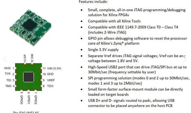 Alt view image 5 of 6 - JTAG-SMT2-NC 410-308 Mounting w/o USB Digilent debugger module JTAG-SMT2 Mounting Module w/o USB