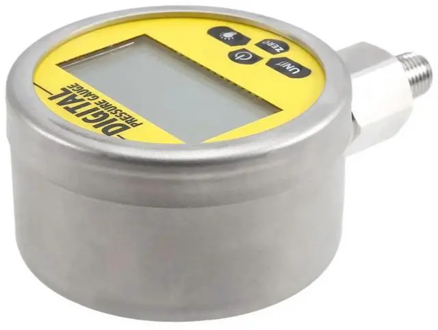 Alt view image 6 of 6 - 16MPA 80mm 0.4%FS 1/4NPT Digital Display Gauge Meter Accuracy Backlight Hydraulic Gas Water Pressure Gauges