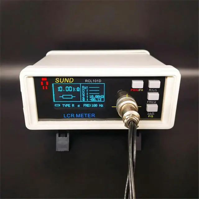 Alt view image 6 of 6 - RCL101D Digital Bridge: High-Precision 3-in-1 LCR Meter with Auto-Ranging, Multi-Freq (100Hz/10kHz) & Dual Modes EU-PLUG