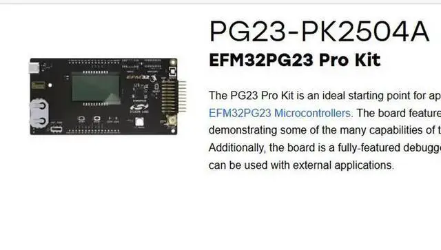 Alt view image 4 of 6 - PG23-PK2504A EFM32PG23 Pro Kit EFM32 PG23