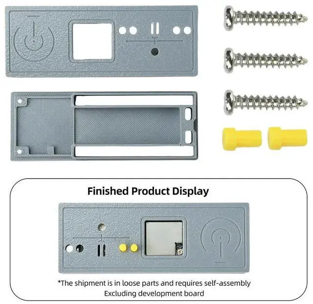 Main image of Protective Grey Case Compatible With ESP32-S3 44Pin BT Development Board Enclosure Kit With Antenna Hole Type C Opening