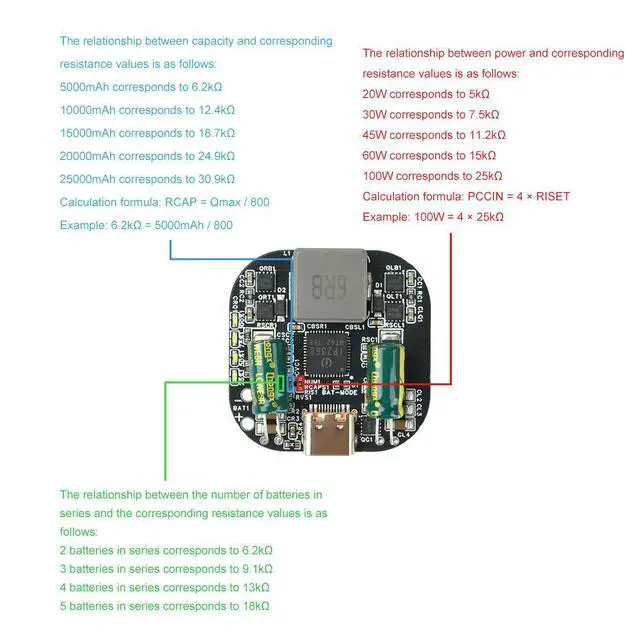 Alt view image 3 of 6 - PD100W IP2368 2-5S Bidirectional Charging / Discharging Module Buck Converter Electronic Kit