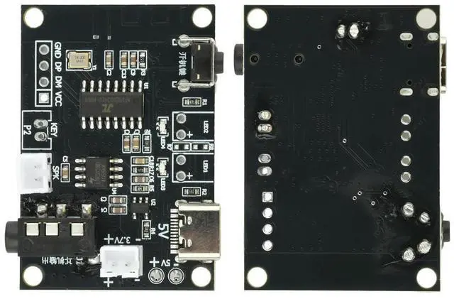 Main image of DC 3.7V-5V 5W Mono Bluetooth Amplifier Board Mini Speaker Module, Type C Interface compatible with 2-4 impedance speakers
