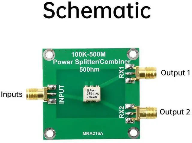 Main image of 50 ohm 100K-500MHz Power Splitter Combiner/ Fliter Connnector RF Broadband Module for Electronic Component Kit
