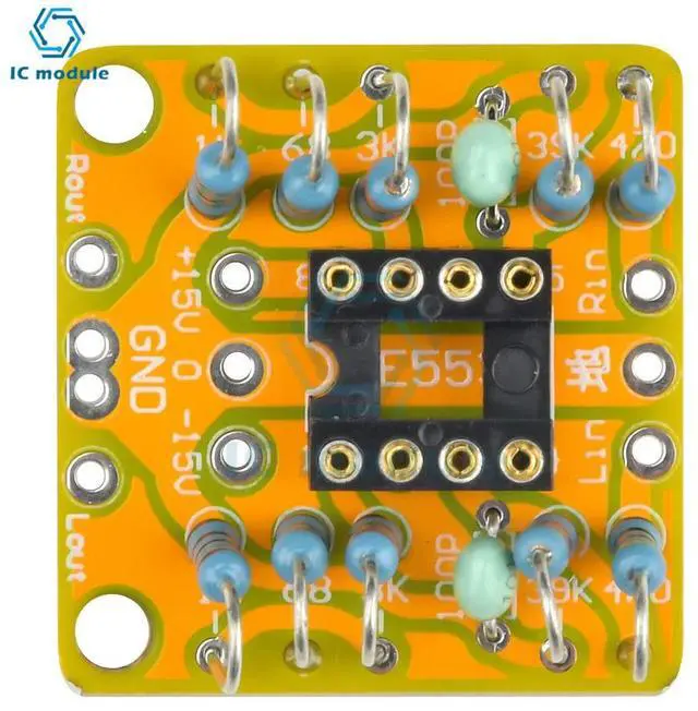 Main image of Dual OP Amp Board Preamp DC Amplification PCB for NE5532/OPA2134/OPA2604/AD826