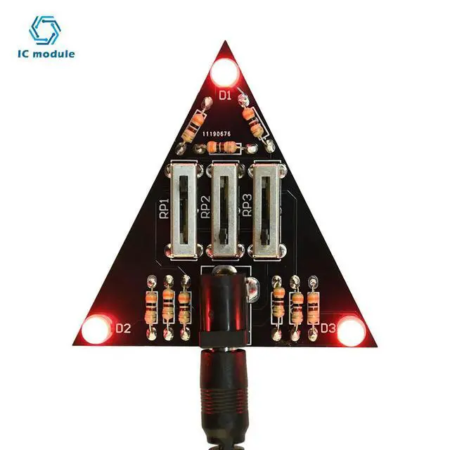 Alt view image 3 of 6 - DC 5V RGB Dimmable LED DIY Soldering Practice Kit Soldering Practice Electronic Experiment Kit DIY Hobbyist DC 5.5*2.1mm