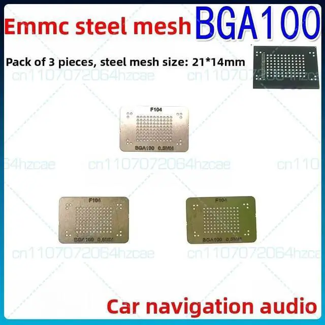 Main image of EMMC stencil BGA100 tin mesh bead mesh ball mesh solder beads 0.45 car navigation audio