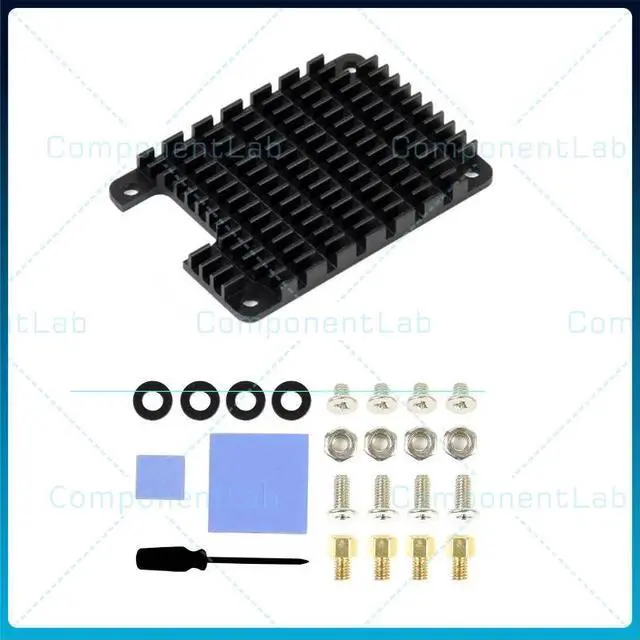 Main image of 2pcs Aluminum heat sink for Raspberry Pi CM4 core board. Compute Module 4 CPU heat sink kit.