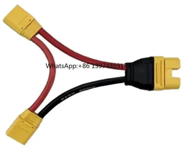Main image of 1PCS AS150U to XT90 Adapter Cable 12cm 8AWG Wire Male Female Plugs Series Connection Line Voltage Increase for RC Model Aircraft