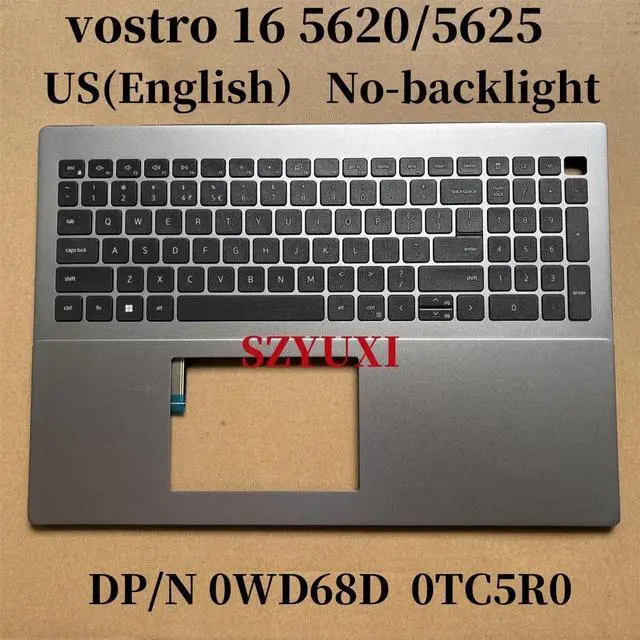 Main image of 100%US GRAY For vostro 15 5620 5625 laptop keyboard Palmrest Assembly TOP cover C case backlight WD68D TC5R0
