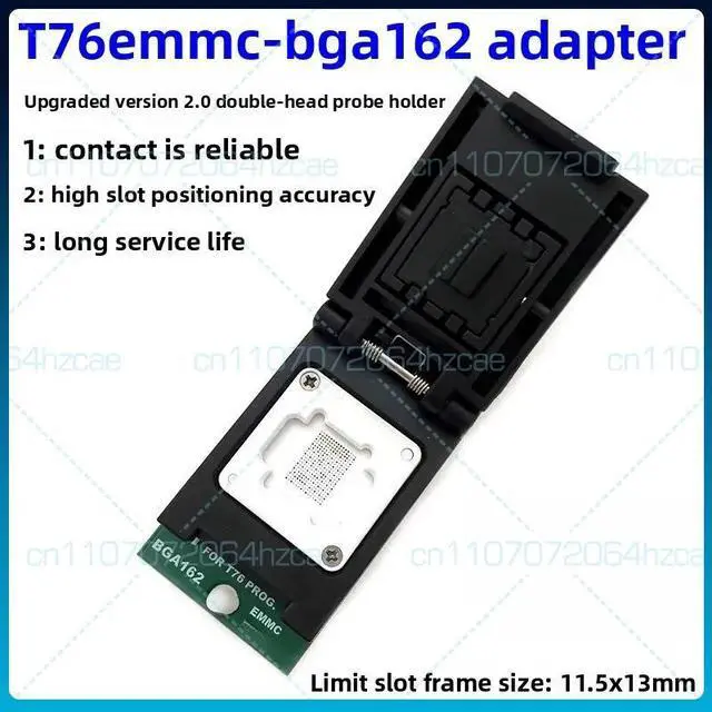 Main image of For XGecu T76 programmer dedicated BGA162 EMMC chip, burning seat, read and write adapter