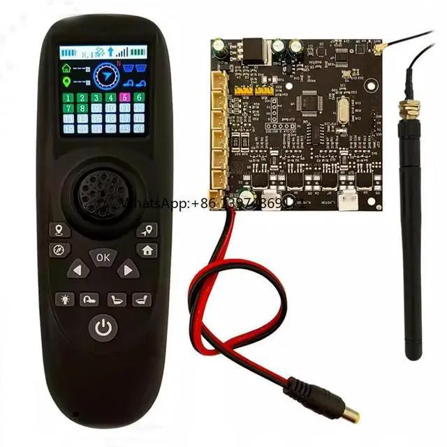 Main image of 1Set TXG4 1.54inch Colored Screen Display Single-hand Remote Controller 6-12V Receiver Board GPS Control 500M for RC Bait Boat