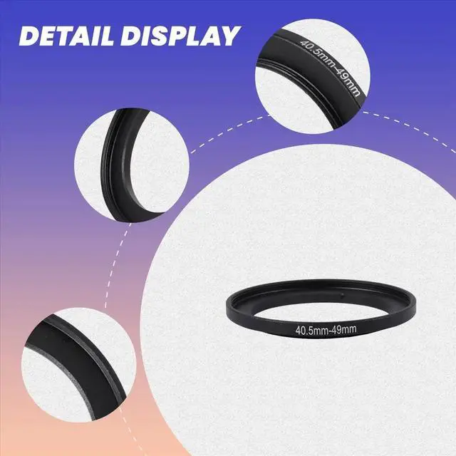 Main image of Replacement 40.5mm-49mm Camera Metal Filter Step Up Ring Adapter