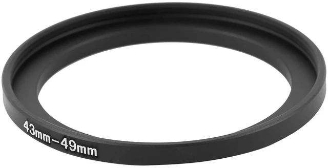 Alt view image 3 of 3 - 43mm to 49mm Metal Step Up Filter Ring Adapter for Camera