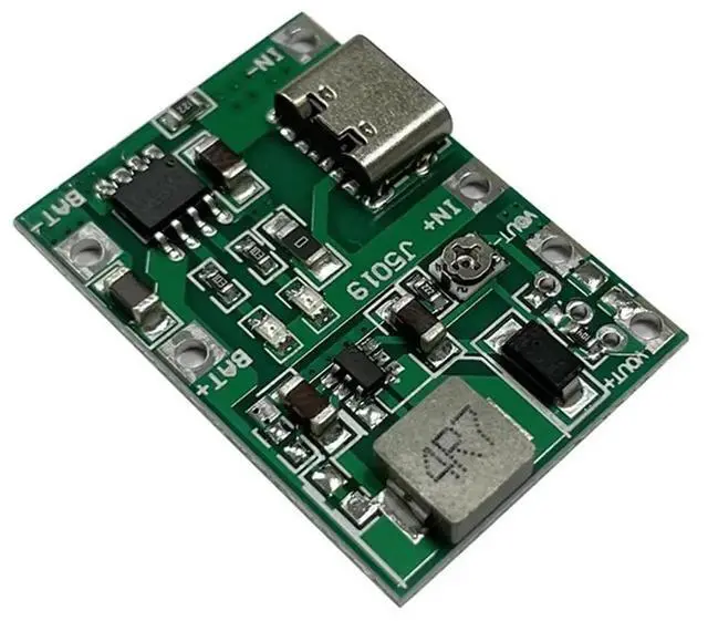 Alt view image 3 of 3 - Step Up Module Type-C Boost Converter 5V 2A Lithium Li-Ion Charger Board DIY Power Supply Module Parts