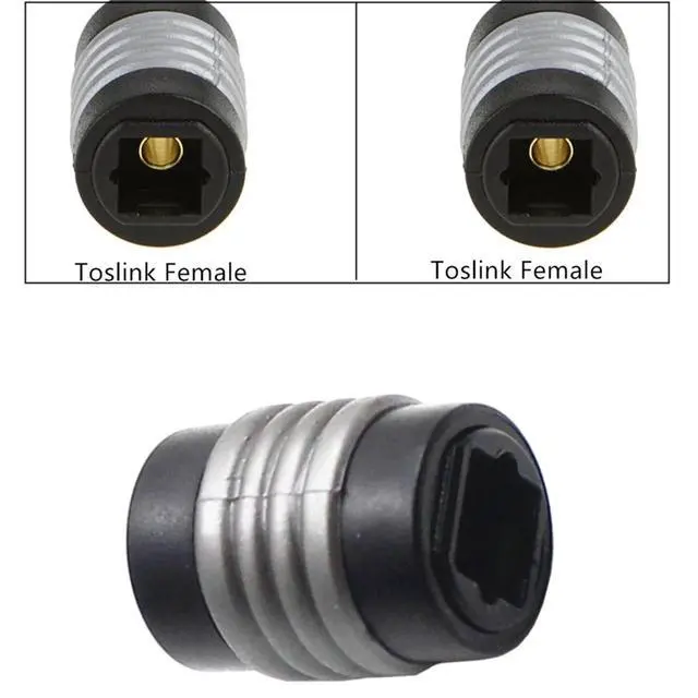 Alt view image 3 of 3 - Speaker DVD Player Digital Audio Optical Cables Adapter CD Fiber Optic Female Extender Extension Coupler 1Pcs