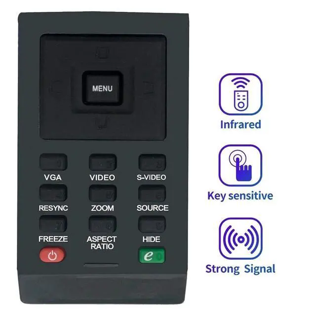 Alt view image 3 of 6 - Replace Remote Control for Projector X1161P X1161PA X1261P X110P H110P X1161N