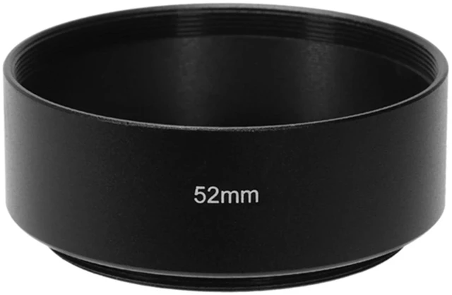 Alt view image 2 of 3 - 52mm Mount Standard Metal Lens Hood for
