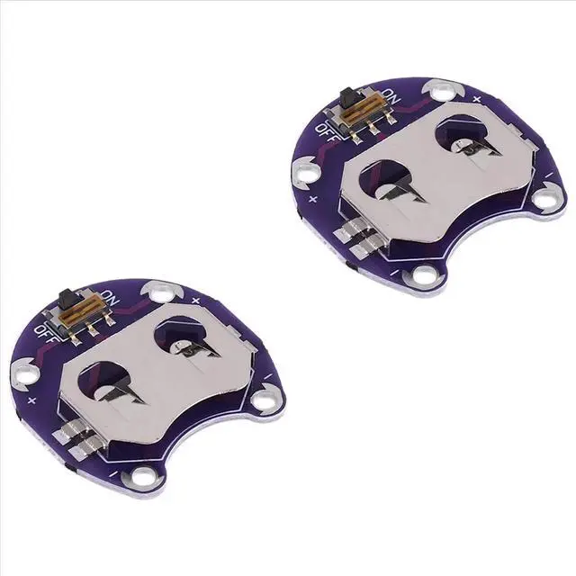 Alt view image 2 of 6 - 2 X Coin Cell Holder for CR2032 - With Switch (2 Pcs)