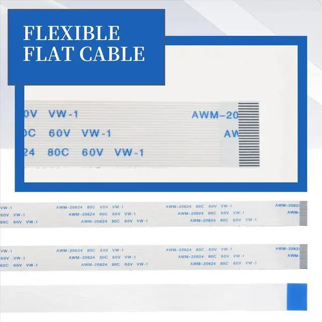 Main image of 3 Pcs 0.5mm Pitch 200mm Length 24 Pin Flexible Flat Cables