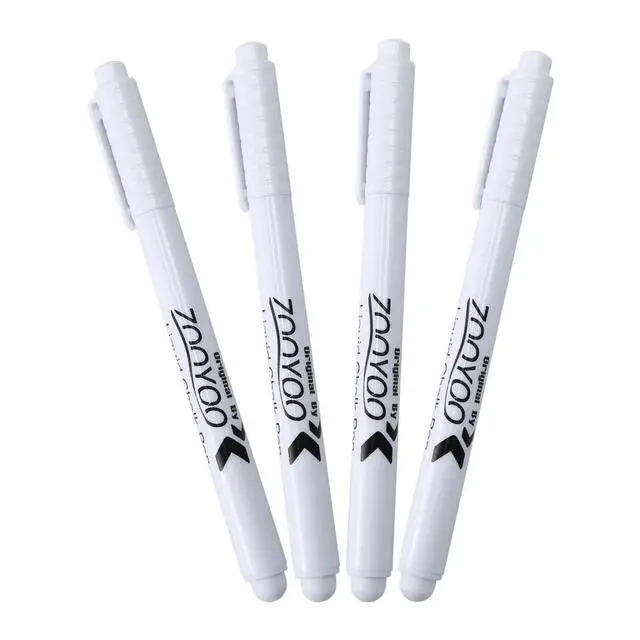 Alt view image 3 of 3 - 4PC Liquid Chalk Pen Marker For Glass Chalkboard Blackboard white