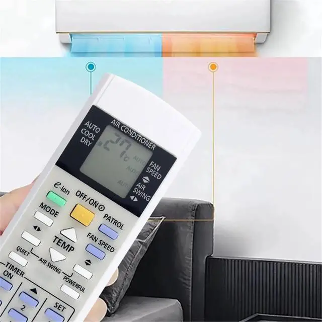 Alt view image 3 of 3 - Replace Remote Control for Air Conditioner for National A75C2821 A75C2823 RM-8023Y A75C3058 A75C3155 A75C3289