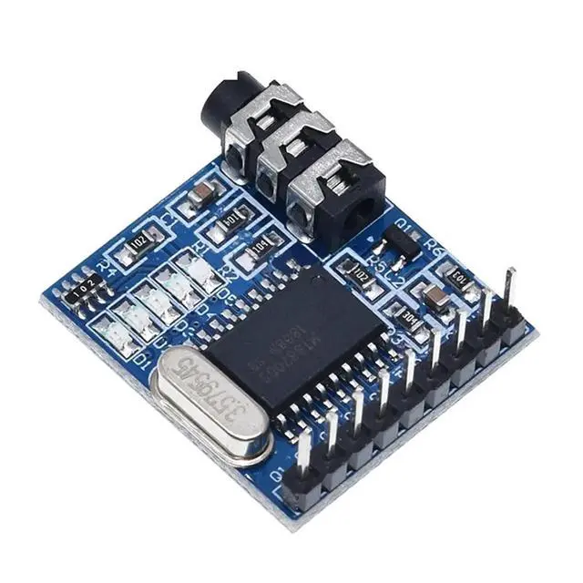 Alt view image 3 of 6 - MT8870 DTMF Voice Decoding Module Phone Module Speech Decoding Voice Board Module LED Indicators with Pins