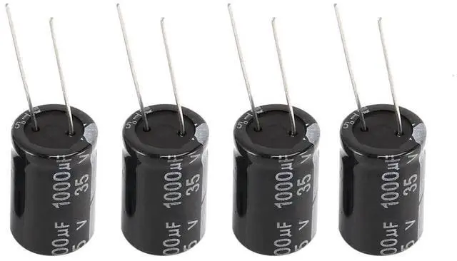 Main image of 10 Pcs 1000uF 35V Radial Aluminum Electrolytic Capacitors 13mm x 21 mm