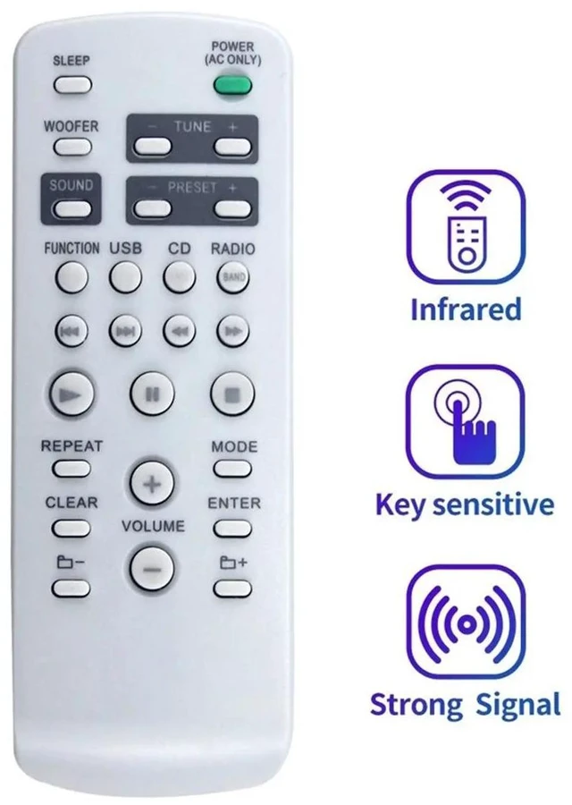 Main image of Replace -CG880A Remote for -CG50A -CRS60A -RG880CP MT-CG700A -CG500A CD Radio Cassette Recorder