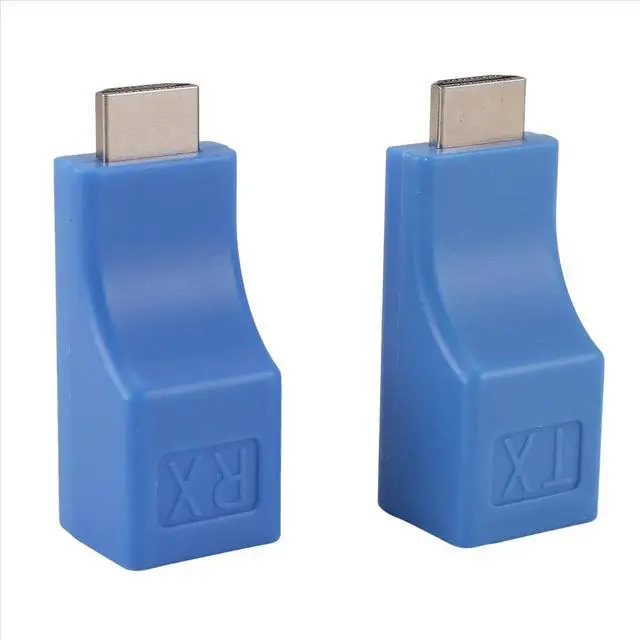 Alt view image 2 of 3 - 2Pack Extender, to RJ45 Converter Repeater over Cat 5E / 6 1080P Up to 30M Extender for HDTV STB 4K 2K